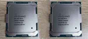 Lot of 2 Intel Xeon E5-2687W V4 3.0Ghz 12 Core 30MB Cache 2011-3 CPU Processor - Picture 1 of 1