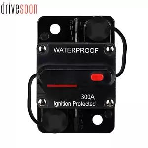 New 300AMP Circuit Breaker DC 12V Car Auto Marine Stereo Audio Fuse 300A Reset - Picture 1 of 7