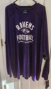 5XL - NFL Baltimore Ravens Fanatics DRI-FIT longsleeve SHIRT NWT - Picture 1 of 5