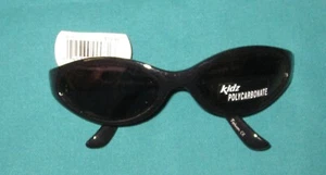 ROCKET YOUTH KIDS BOYS SUNGLASSES BLACK FRAME , GOLD  MIRROR LENS -SIDE FLAMES - Picture 1 of 3