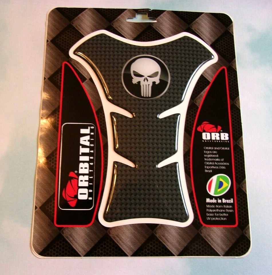 PROTECTOR TANQUE ORBITAL ALMOHADILLA GEL - LOGO CASTIGADOR - FIBRA DE CARBONO - 5" X 6,5" Foto 1 de 1