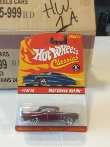 Hot Wheels 57 1957 Chevy Bel Air Chevrolet Classics Car #1 of 25 Series 1 Purple - Picture 1 of 5