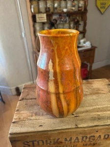 Devon caramelle vintage alte e grandi - bellissimo smalto arancione a goccia - Foto 1 di 8