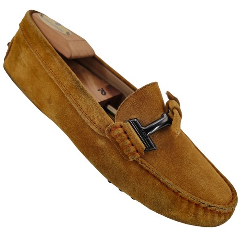 TOD’S Mocassini Tod's Italian Driving uomo taglia 7 pelle scamosciata marrone scarpe casual ballerine
