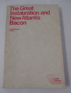 The Great Instauration And New Atlantis by Francis Bacon 1980 - Picture 1 of 6