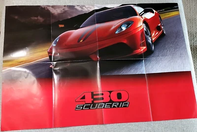 Ferrari GT Collection 430 Scuderia Big Poster FOLD OUT & Specs Centauria 2016 - Image 1 of 4