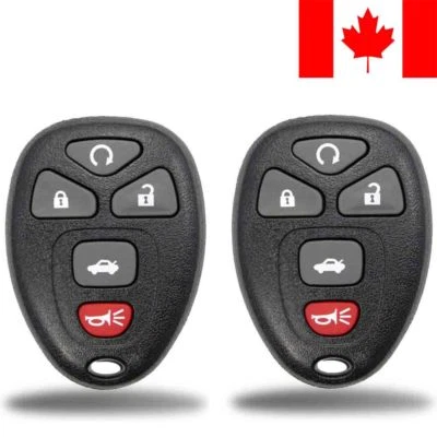 2x Nuevo Repuesto Entrada Sin Llave Control Remoto Llavero Para Chevy Buick Cadillac Foto 1 de 4