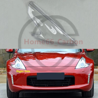 For Nissan 370Z Coupe 2009-2020 Right Front Headlight Lens Shell w/Seal Glue - Image 1 of 4