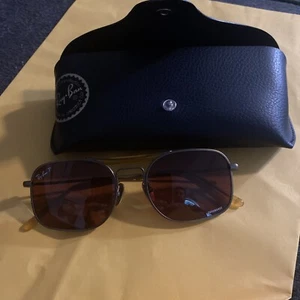 Ray-Ban Titanium Chromance RB8062 Sunglasses Arista Gold w/ Polarized Violet New - Picture 1 of 7