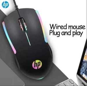 HP M160 RGB wired luminous mouse notebook desktop computer business office mouse - Picture 1 of 4