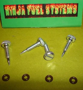 LARGE HEADED MIXTURE SCREWS FITS DEMON HOLLEY 4150 600 650 750 850 950 1050 1150 - Picture 1 of 2