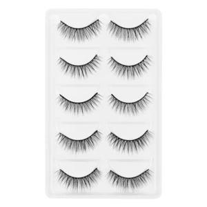 5 Pairs Hair False Eyelashes Natural Cross Eyelashes Fake Eyelashes - Picture 1 of 12