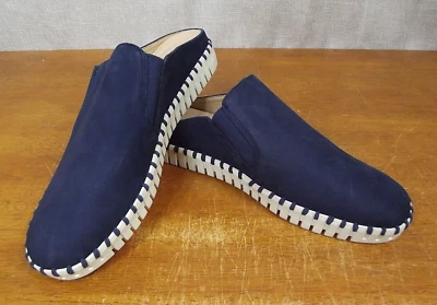 NWOB Alex Marie Maysette Womens 9.5 Suede Nubuck Mules Vessel Blue Shoes Slides - Image 1 of 4