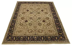 Tappeto zona orientale annodato a mano 8'11"" x 12'0"" piedi tradizionale pakistano colorante vegetale - Foto 1 di 8