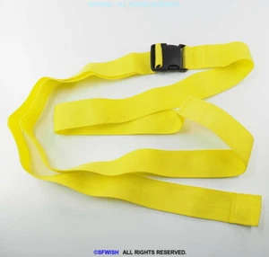 NUEVA CORREA DE AMARRE AMARILLA 2" x 9 pies con hebilla de liberación lateral - Imagen 1 de 2