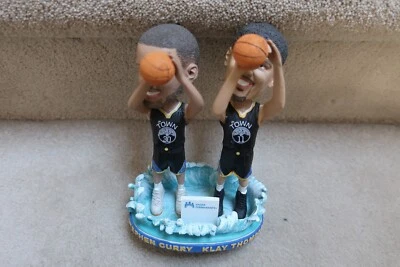 G.S. Warriors Usado Steph Curry & Klay Thompson Splash Brothers Bobblehead Foto 1 de 4