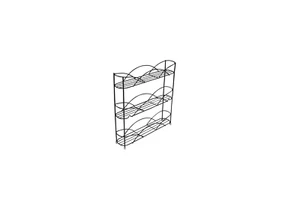 The Kitchen Galleria Counter Top Spice/Season Storage Rack 32.5x33.5cm Black - Picture 1 of 7
