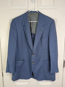 Oxxford Clothes Blazer Men's 42R Blue Single Breasted Wool - Picture 1 of 18