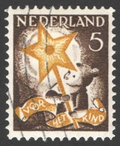 Netherlands 1933, Epiphany, Child with a star, 5 cent used, VF - Picture 1 of 1