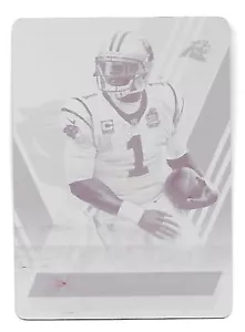 CAM NEWTON 2014 Panini Absolute Magenta Printing Plate 1/1 Carolina Panthers - Picture 1 of 2