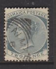 1883-97 Jamaica-2D. Grey - P14 - Crown Ca W/M - Sg 20 - Fu.-B068