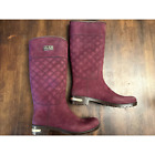 Ulan Suede Purple Knee High Boots Women's Size 10