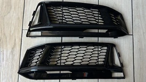 Griglia Mascherina Calandra Nido D’ape Audi A4 B9 S-Line 2016-2018 Nero Lucido - Foto 1 di 9