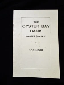 1916 The OYSTER BAY BANK, OYSTER BAY, NY - 25th Anniversary Pamphlet & Stmt Cond - Picture 1 of 4