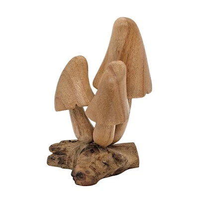 Juego de setas de madera tallada a mano Foto 1 de 4