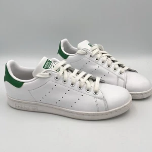 Adidas Stan Smith Herren 7,5 Damen 9 Schuhe weiß grün Leder Turnschuhe - Bild 1 von 12