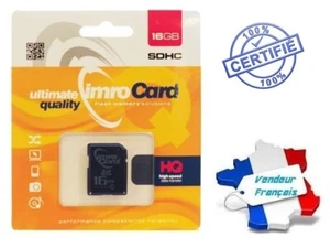 Carte Mémoire Ultime Qualité SDHC 16 go / 16 gb Classe 10 - Photo 1/12
