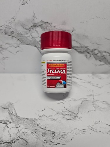 TYLENOL Extra Strength 500mg Rapid Release 50 Ct Gelcaps Exp 2021 