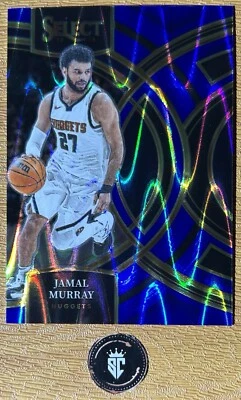 Jamal Murray 2023-24 Panini Select Premier Level Blue Tectonic Prizm #166 - Image 1 of 3