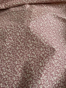 Vintage Laura Ashley Cotton Fabric Remnant Sweet Asylum Plum/ Cream Patchwork - Picture 1 of 2