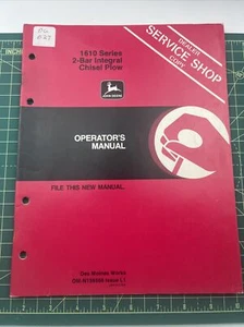 John Deere 1610 Series Drawn Chisel Plow Owner Operator Manual. - Picture 1 of 5