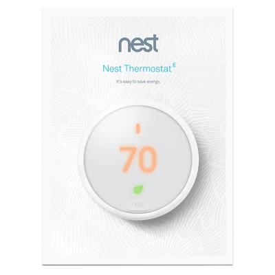 Sealed! Google, T4001ES, Nest Thermostat E Smart Thermostat White B - Image 1 of 4