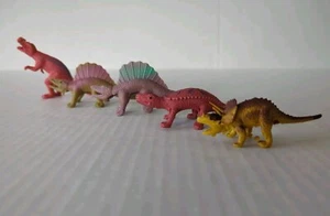 Vintage 1980 1990er FINGERPUPPE DINOSAURIER - 5 Stück Gummi  - Bild 1 von 18