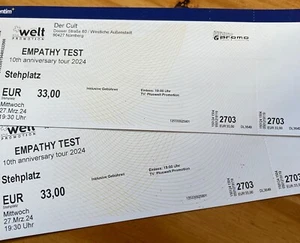 Konzertkarten Empathy Test 27.03.2024 Nürnberg, Cult - Bild 1 von 1