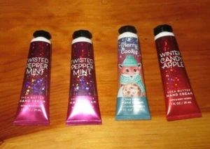 Lote de 4 1 oz Bath & Body Works COOKIE MENTA MANZANA CREMA DE MANOS manteca de karité - Imagen 1 de 1