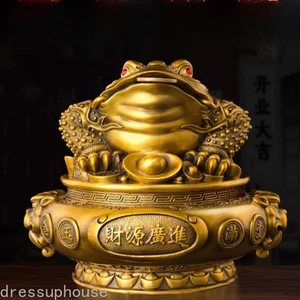 Adorno de riqueza acumulada de latón exquisitamente de 13 cm Cornucopia de cobre puro - Imagen 1 de 4