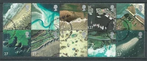 GB - 2002 - Coastlines of Btritain - Set as Block of 10 - Very Fine Used - Picture 1 of 1