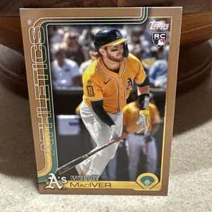 2025 Topps Update Series Gold 1857/2025 Willie MaCiver US79 Athletics 3L - Bild 1 von 2