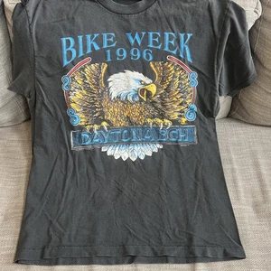 Vintage 1996 Harley Davidson Daytona Beach Bike Week T-Shirt XL Single Stitch - Bild 1 von 7