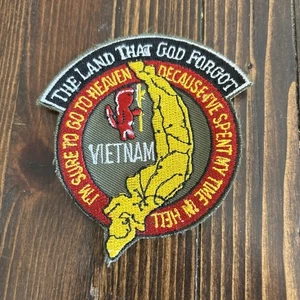 Vietnamkrieg Aufnäher "Das Land, das Gott vergessen hat" - Bild 1 von 2