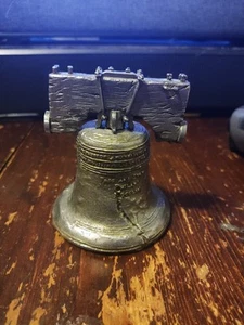 Liberty Bell, Die Cast Bronze Metal Souvenir Vintage, Collectible 3.25" Tall BB4 - Picture 1 of 6