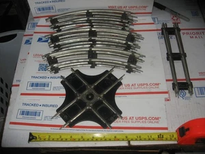 MARX T0Y TRAIN RAILROAD TRAIN TRACK 17  PIECES - Picture 1 of 4