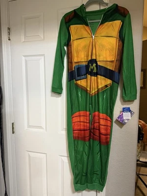 Traje de unión de una pieza de tortugas ninja mutantes adolescentes disfraz pijama 10/12 nuevo con etiquetas Foto 1 de 3