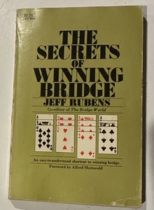 The Secret Of Winning Bridge By Jeff Rubens Book 1971 First Edition PB - Foto 1 di 3