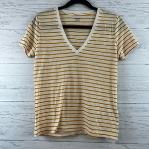 Madewell T-Shirt gelb gestreift Kurzarm Größe XS neu mit Etikett - Bild 1 von 9