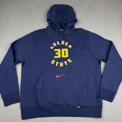 Sudadera con Capucha Golden State Warriors Para Hombre Grande Azul NBA Baloncesto Nike Foto 1 de 4